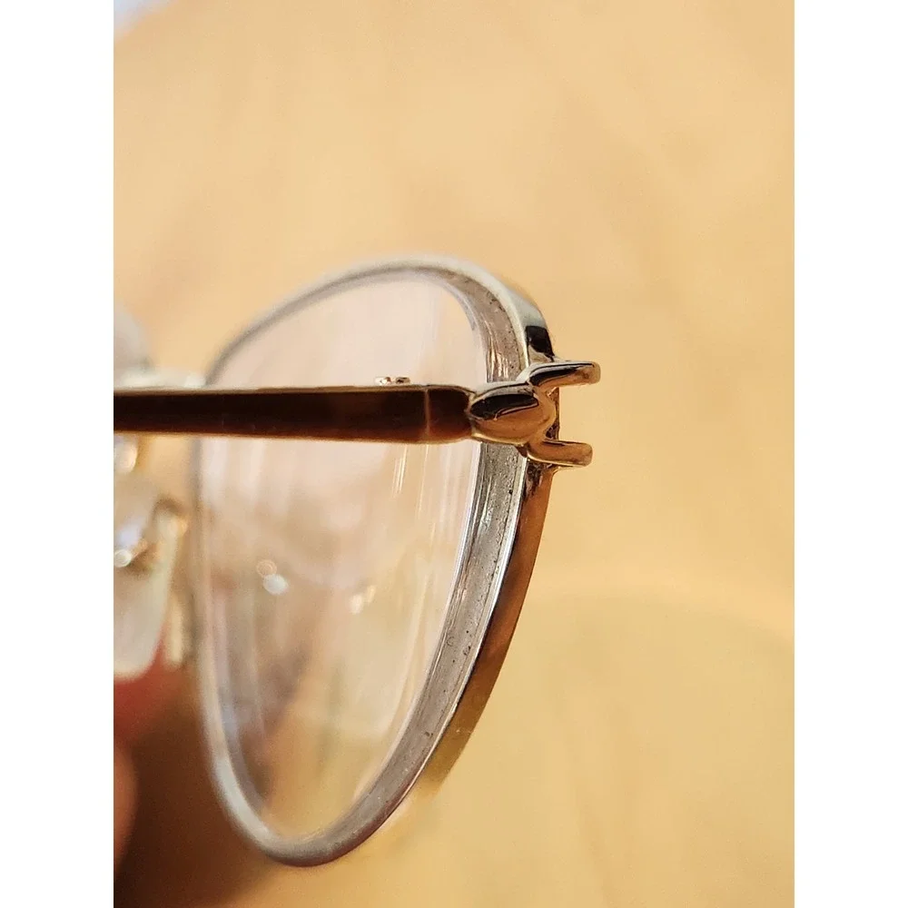 Vintage Tura‎ MOD 724 DAM Gold Cat Eye Eyeglass Frame 56-15 Japan 140mm
